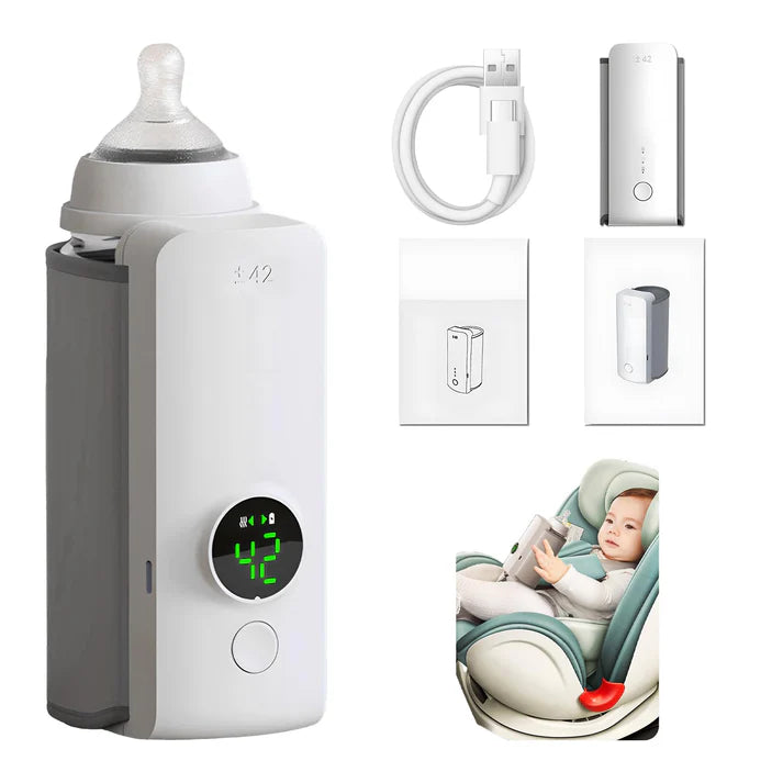 Portable Bottle Warmer for everywhere 4-in-1 Fast-Heating