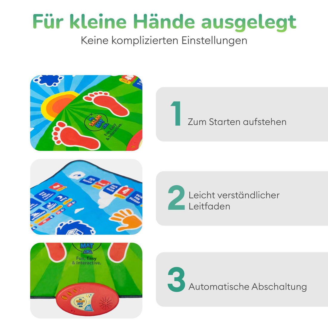 Islamic Learning Prayer Mat for Kids