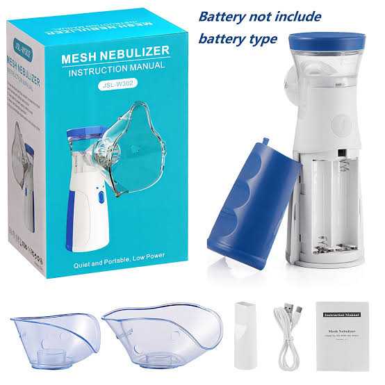 Portable Mesh Nebulizer Quick and Silent Respiratory Relief جهاز استنشاق شبكي محمول: راحة تنفسية سريعة وهادئة"