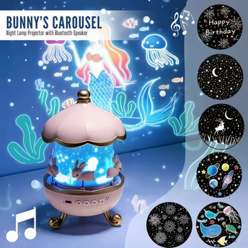 Bunny Carousel Night Light Projector